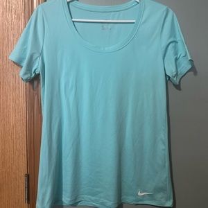 nike tee, baby blue, light weight